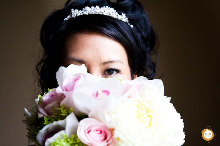 Getting ready wedding photo 