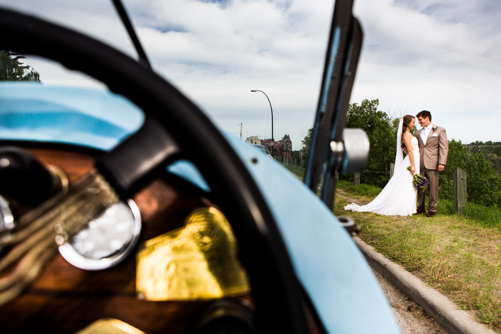 Bride and groom portrait