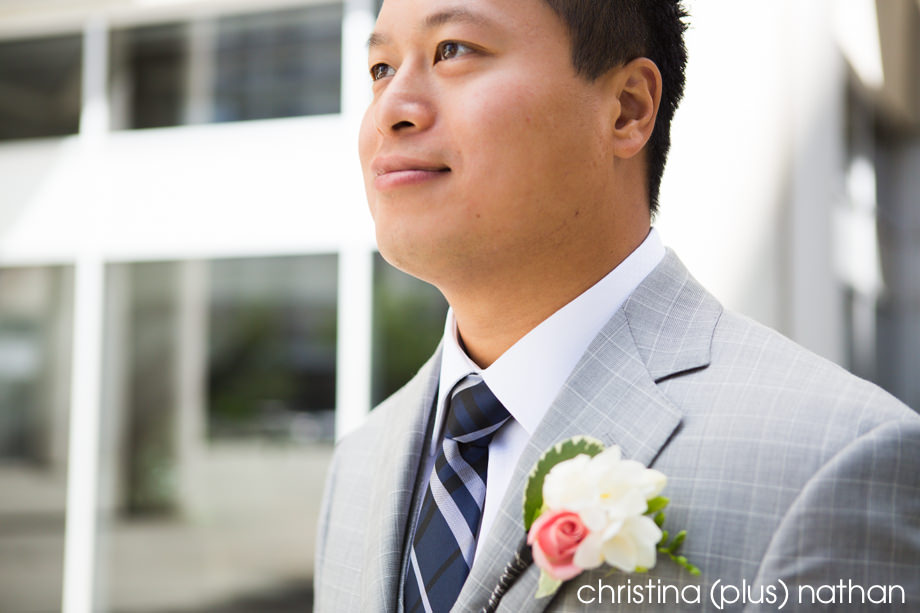 Calgary first look groom