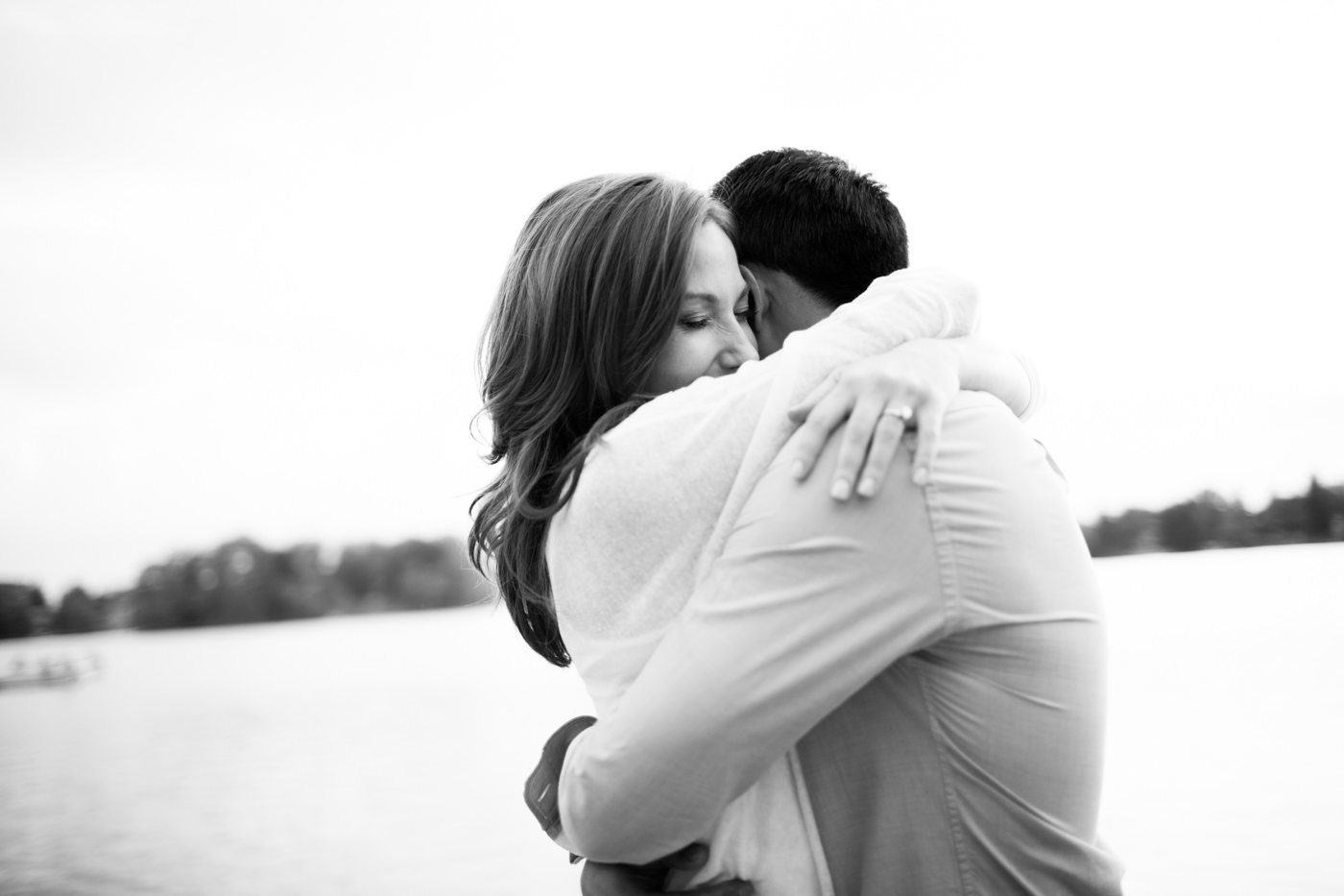 Calgary black white engagement photography