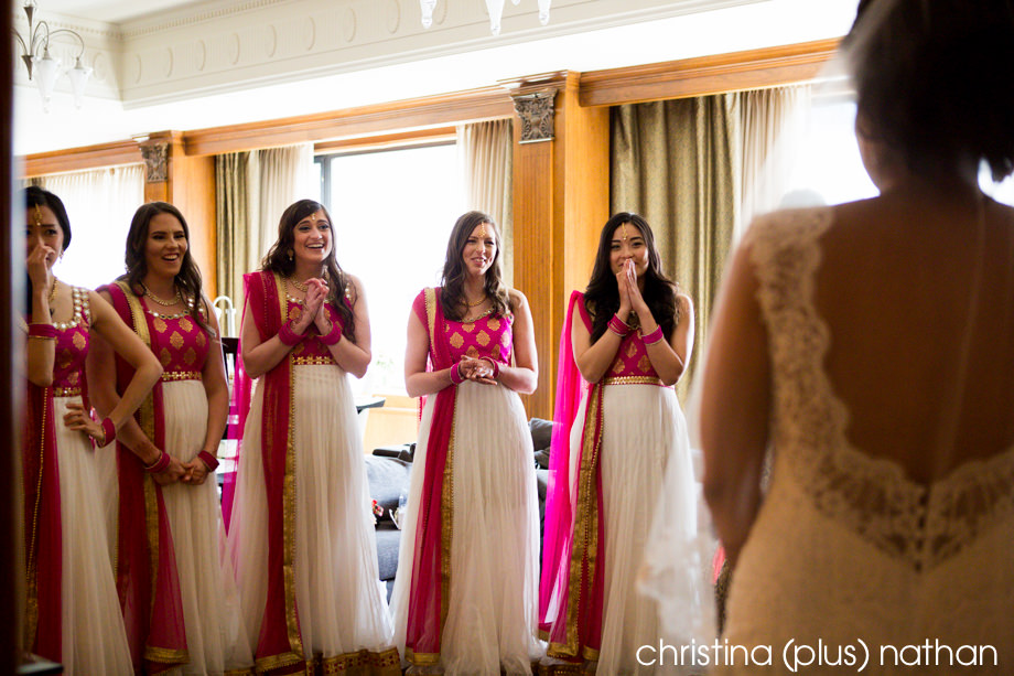 bridesmaid reveal wedding photography