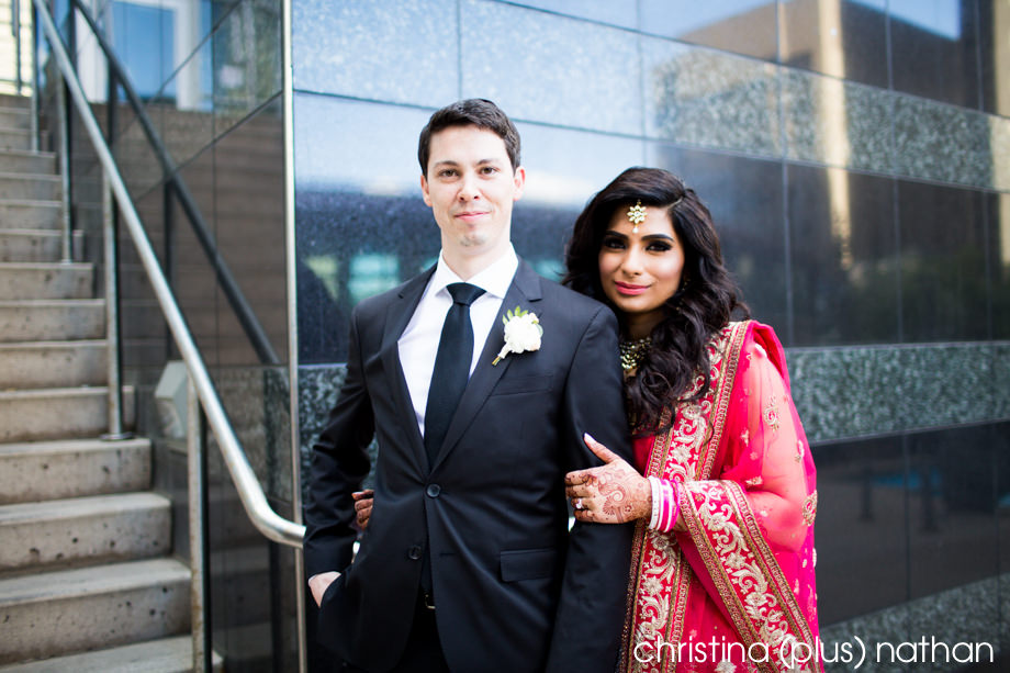 Reception outfit for Indian wedding portraits