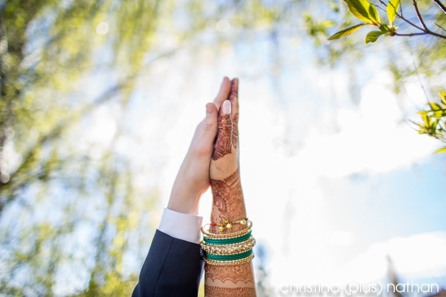 Hands creative Hindu indian wedding