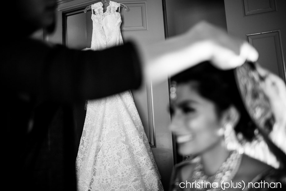 Indian bride white Dress Calgary photographers