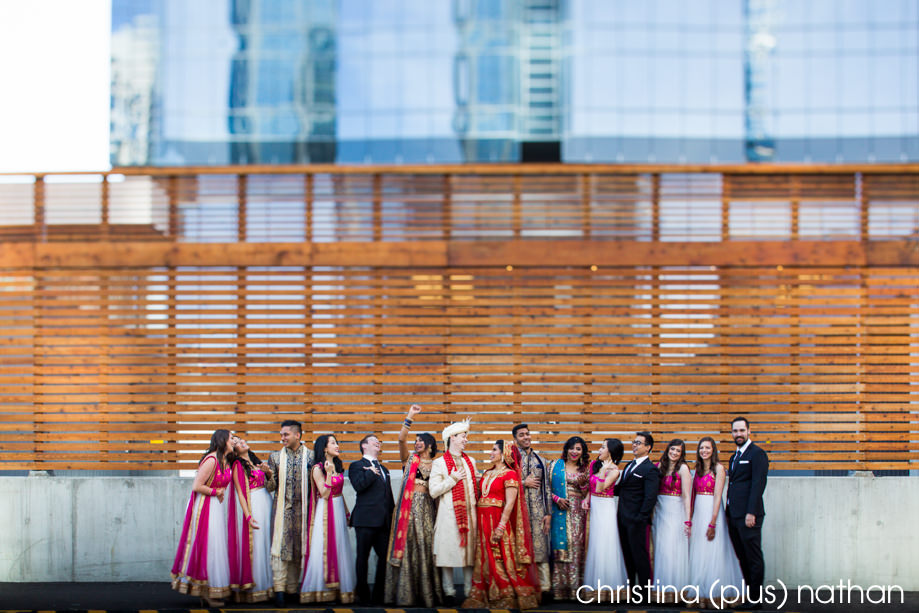 Wedding party Calgary wedding Indian