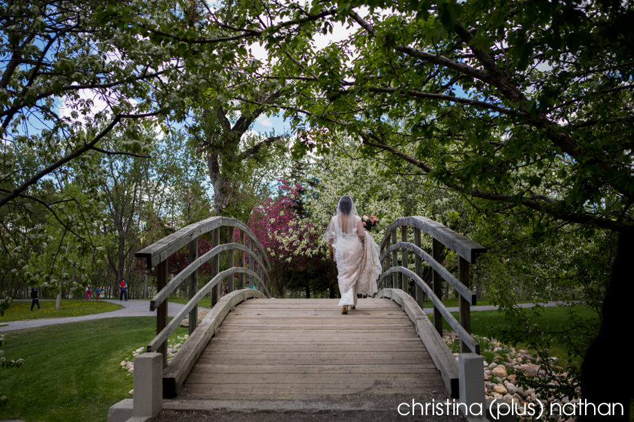 Wedding photography spring walking bride