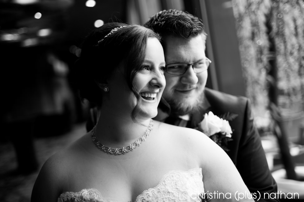 Portrait bride and groom for wedding in Calgary