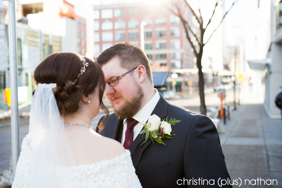 Urban wedding photography in Calgary